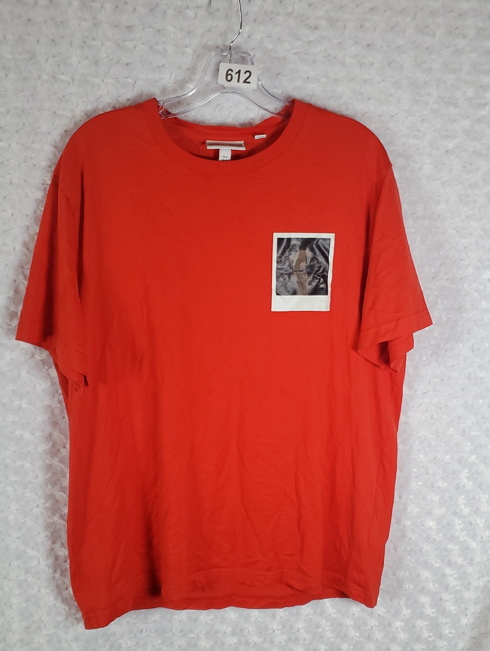 Men's Red Graphic Pocket T-Shirt Size XL